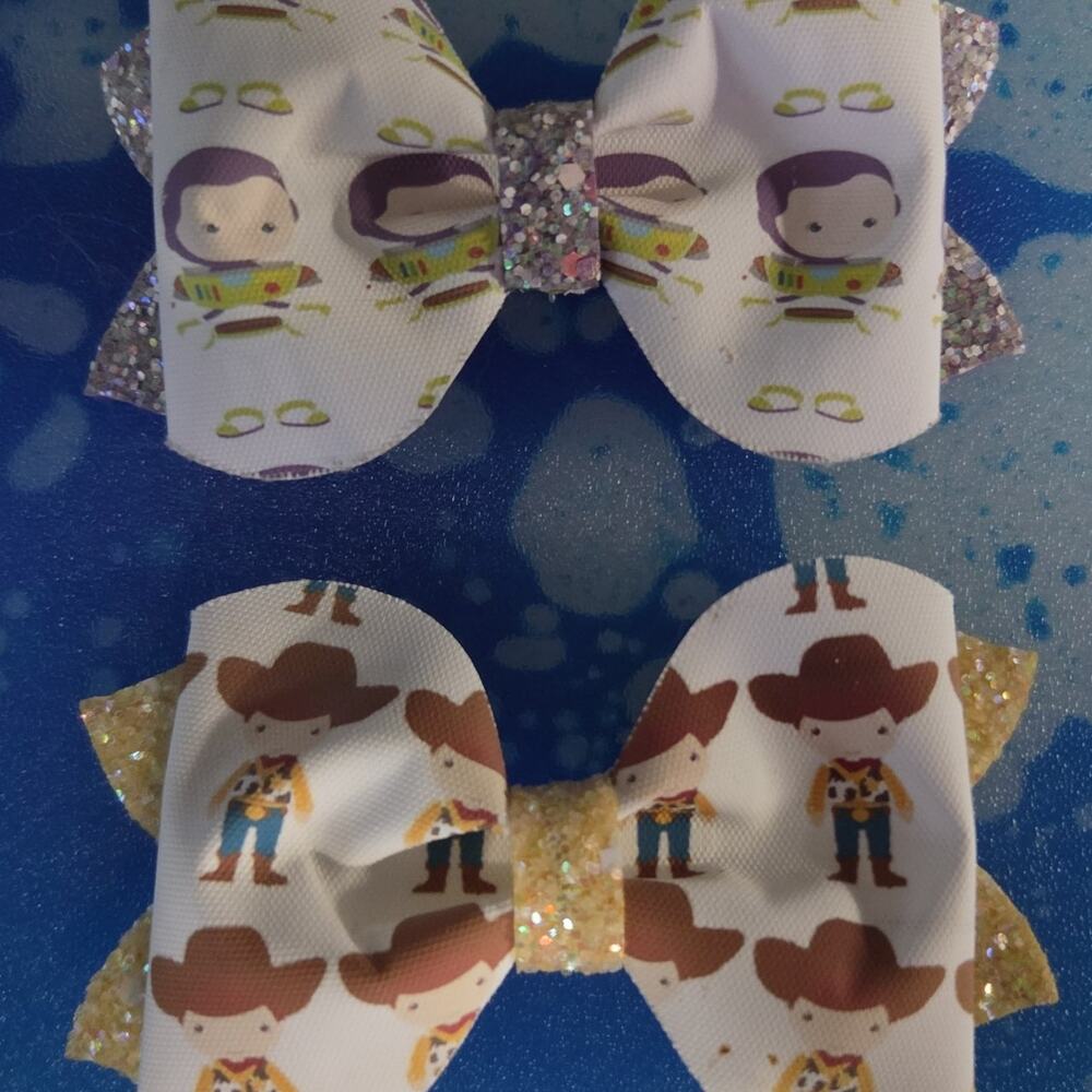 Toy story custom Hair bows